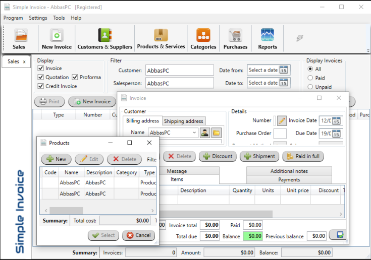 SimpleSoft Simple Invoice 3.23.9 Crack with Key Free [Updated] 2022